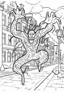 Desenho de Venom Desenho Colorir Imprimir 19