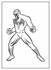Desenho de Venom Desenho Colorir Imprimir 20