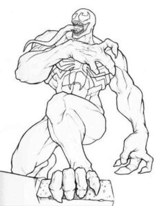 Desenho de Venom Desenho Colorir Imprimir 22