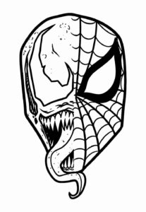 Desenho de Venom Desenho Colorir Imprimir 24