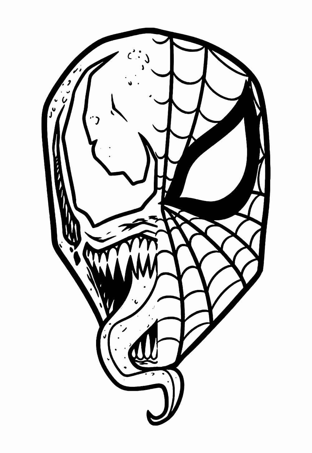 Desenho de Venom Desenho Colorir Imprimir 24