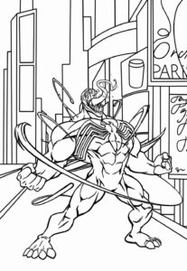 Desenho de Venom Desenho Colorir Imprimir 26