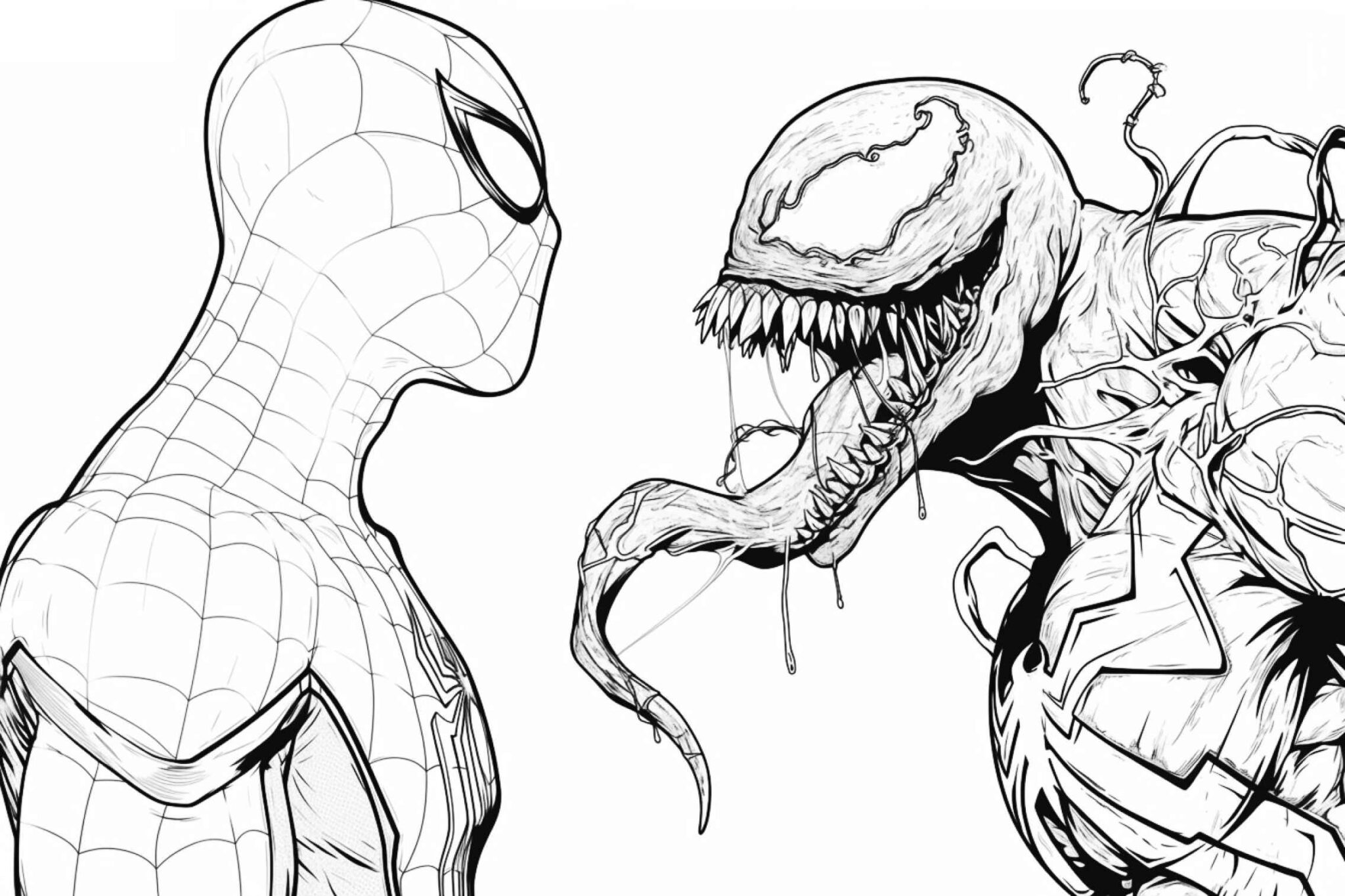 Desenhos do Venom para Imprimir e Colorir