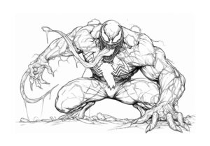 Desenho de Venom Desenho Colorir Imprimir 32