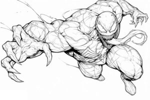 Desenho de Venom Desenho Colorir Imprimir 33