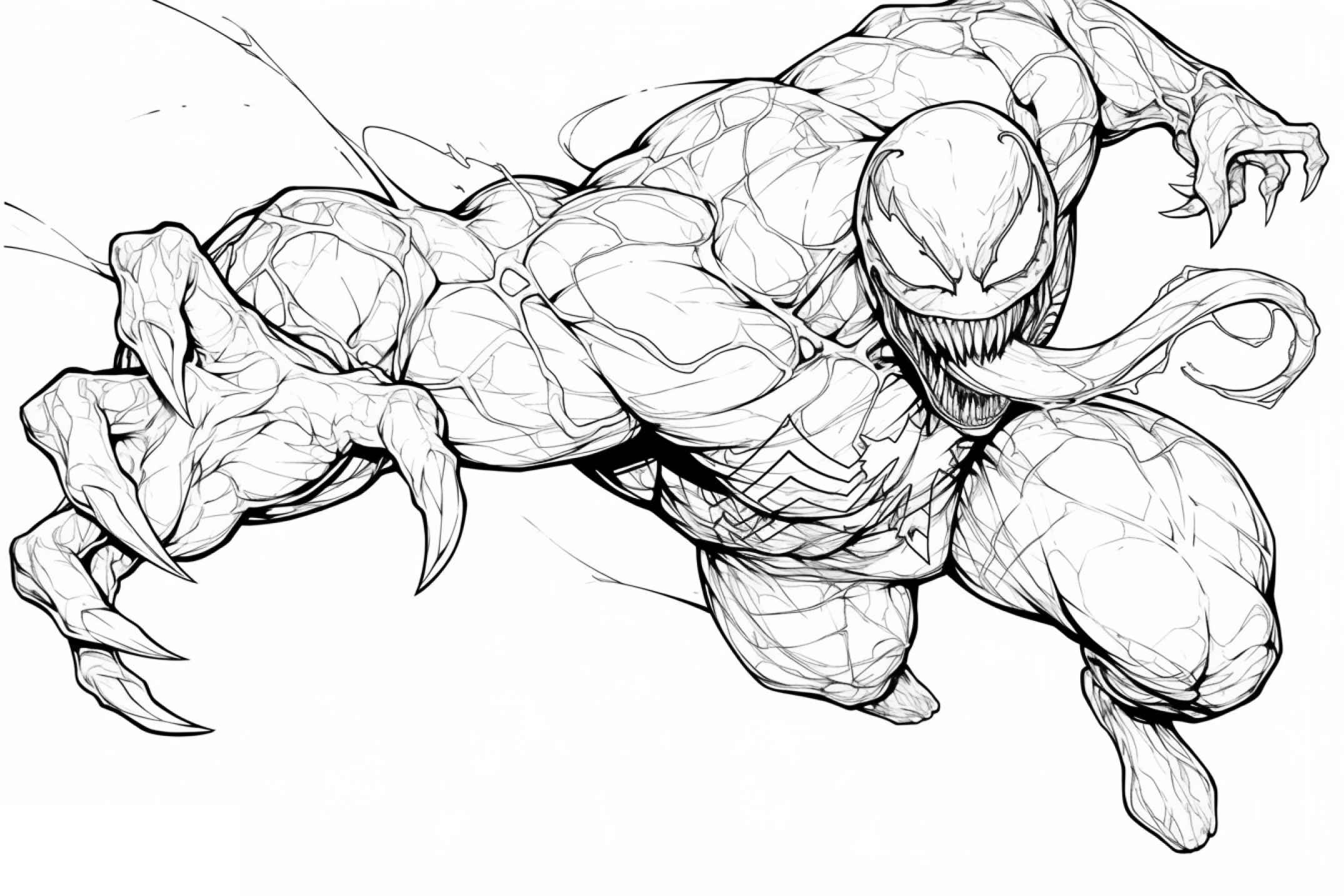 Desenho de Venom Desenho Colorir Imprimir 33