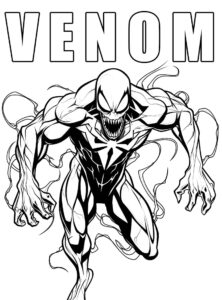 Desenho de Venom Desenho Colorir Imprimir 34