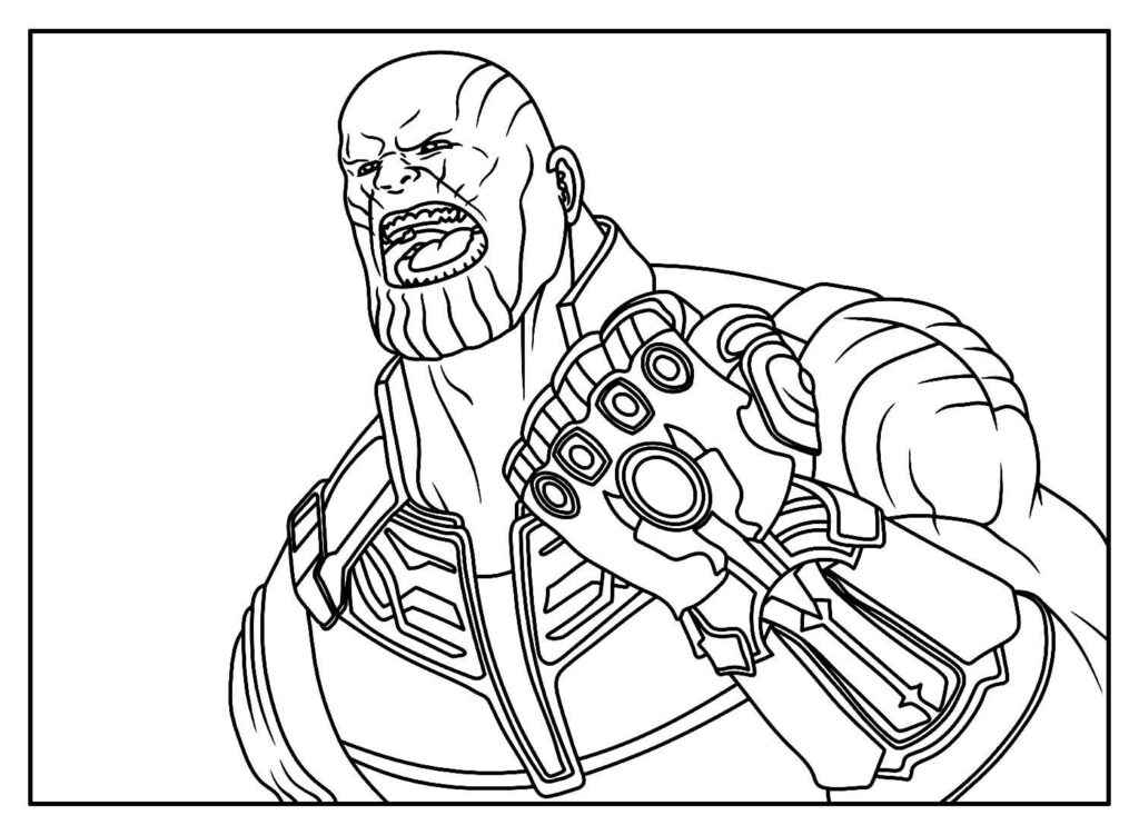 Desenho de Vingadores Desenho Colorir Imprimir 14