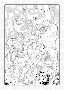 Desenho de Vingadores Desenho Colorir Imprimir 33