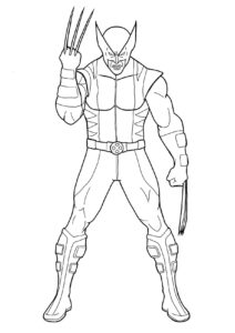 Desenho de Wolverine Desenho Colorir Imprimir 04