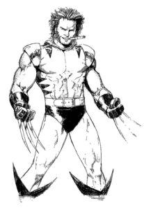 Desenho de Wolverine Desenho Colorir Imprimir 09