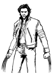 Desenho de Wolverine Desenho Colorir Imprimir 11