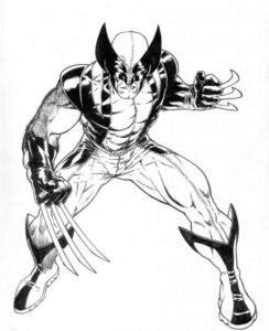 Desenho de Wolverine Desenho Colorir Imprimir 28