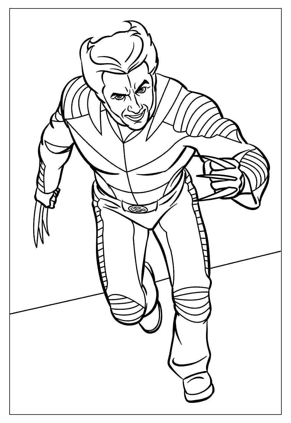 Desenho de Wolverine Desenho Colorir Imprimir 33