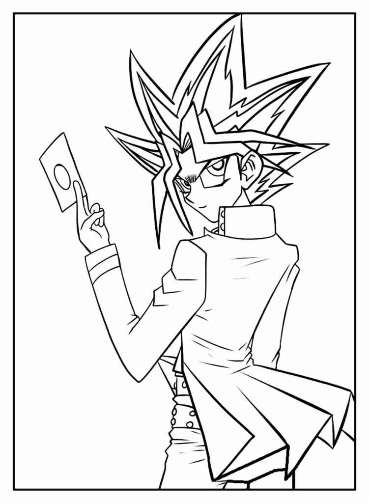 Desenho de Yu Gi Oh Desenho Colorir Imprimir 11