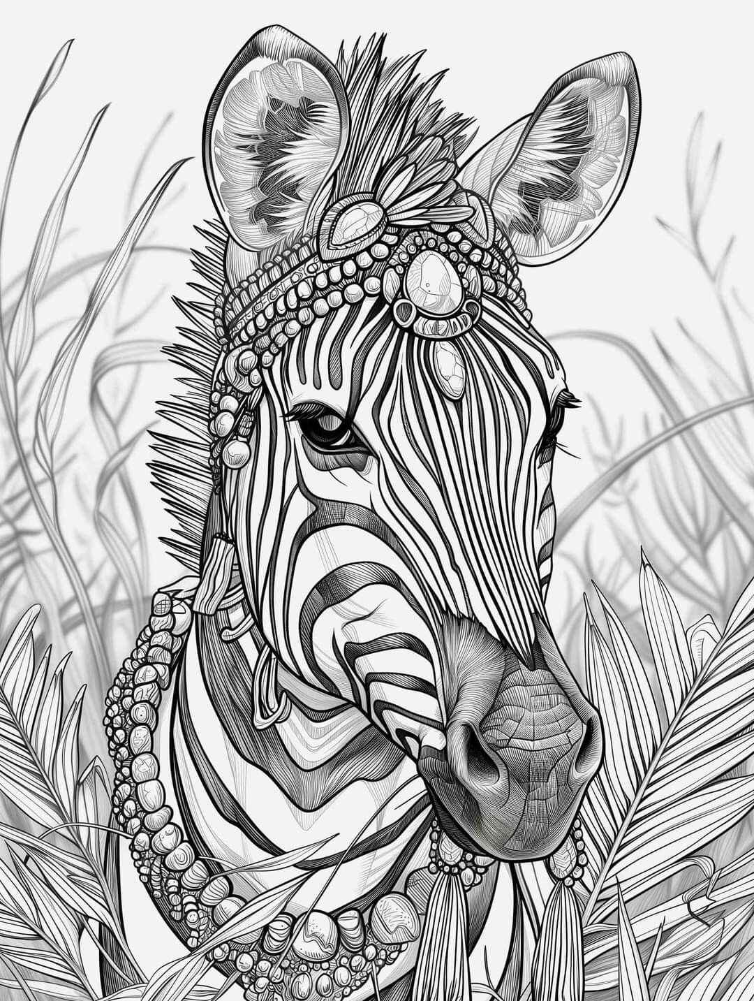 Desenho de Zebra Desenho Colorir Imprimir 01
