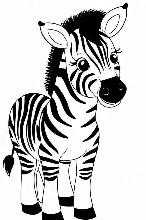 Desenho de Zebra Desenho Colorir Imprimir 04