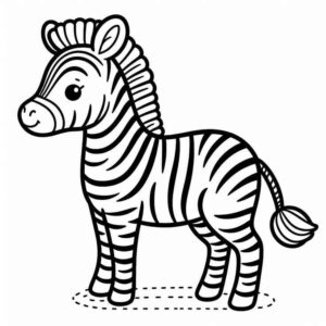 Desenho de Zebra Desenho Colorir Imprimir 10