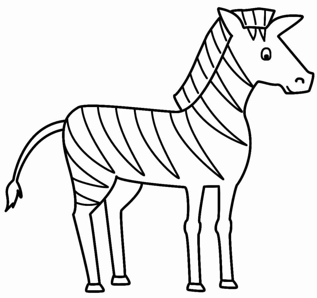 Desenho de Zebra Desenho Colorir Imprimir 11