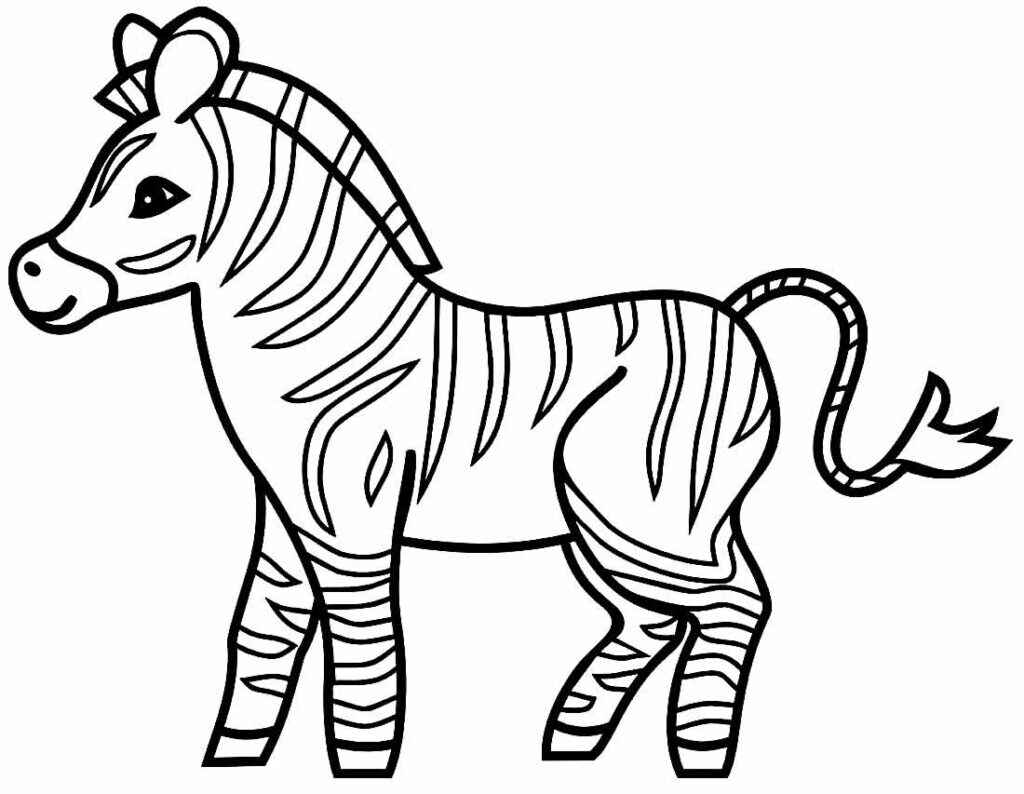 Desenho de Zebra Desenho Colorir Imprimir 13