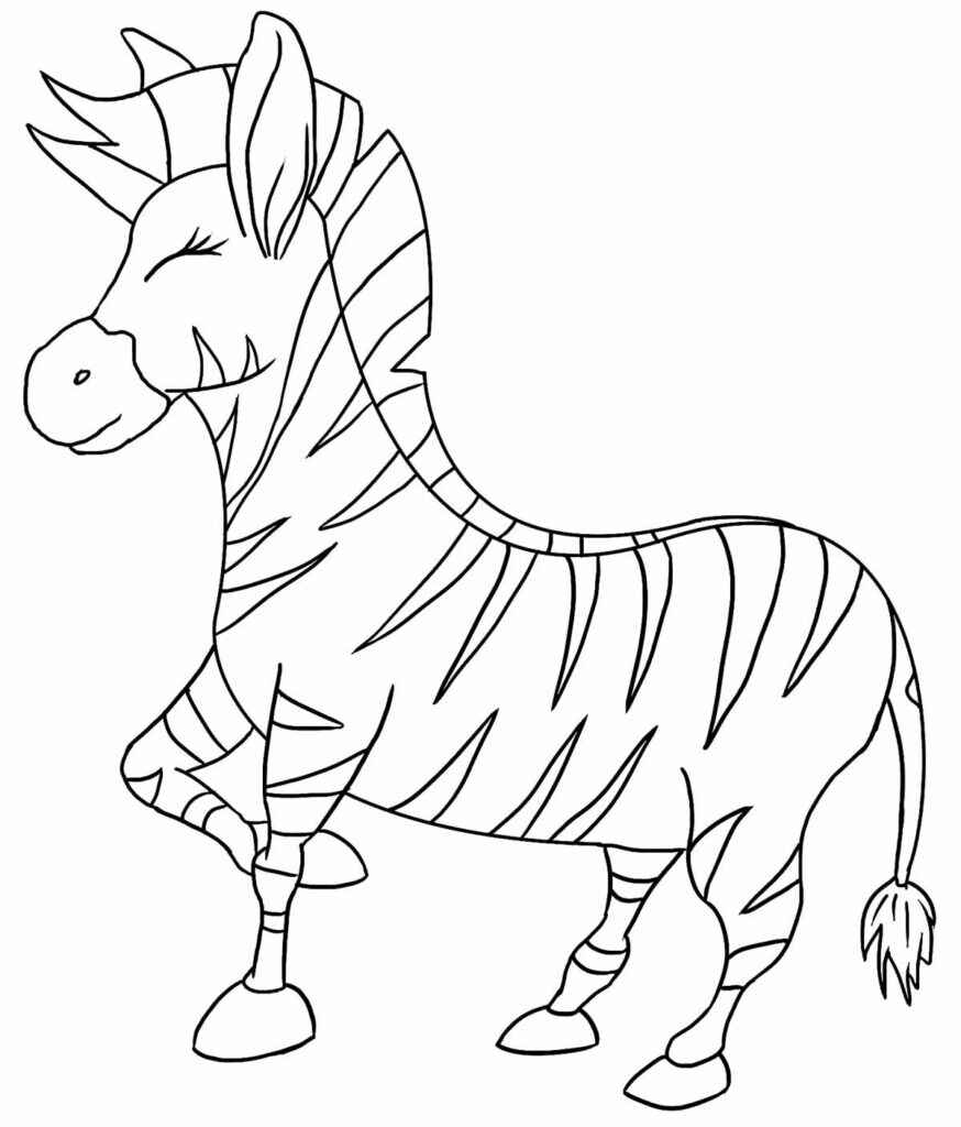 Desenho de Zebra Desenho Colorir Imprimir 16