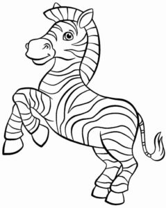 Desenho de Zebra Desenho Colorir Imprimir 17