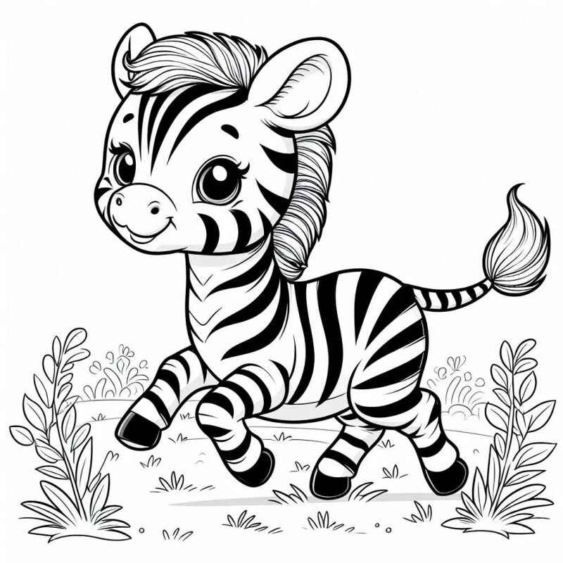 Desenho de Zebra Desenho Colorir Imprimir 18