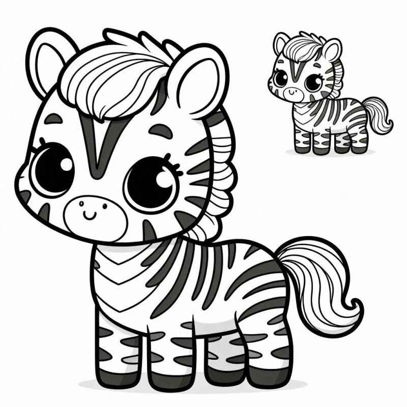 Desenho de Zebra Desenho Colorir Imprimir 19