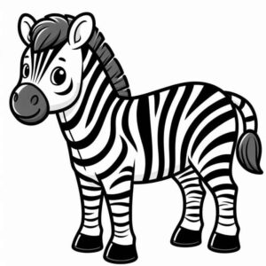 Desenho de Zebra Desenho Colorir Imprimir 21