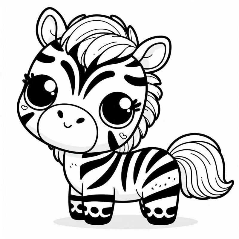 Desenho de Zebra Desenho Colorir Imprimir 30