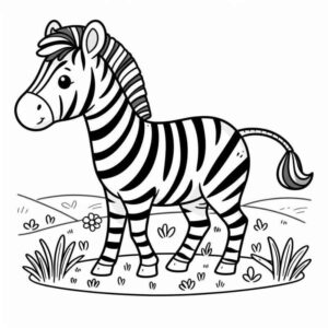 Desenho de Zebra Desenho Colorir Imprimir 31