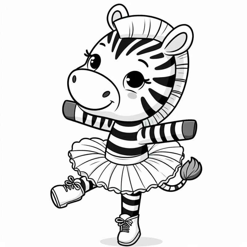 Desenho de Zebra Desenho Colorir Imprimir 36