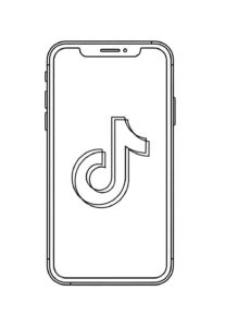 Desenho de TikTok Desenho Colorir Imprimir 07 (2)