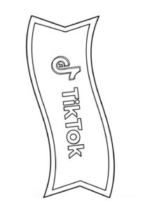 Desenho de TikTok Desenho Colorir Imprimir 12 (2)