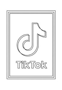 Desenho de TikTok Desenho Colorir Imprimir 15 (2)