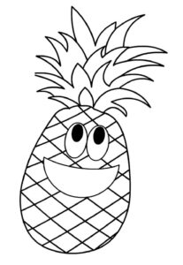 Desenho de Abacaxi Desenho Colorir Imprimir 03