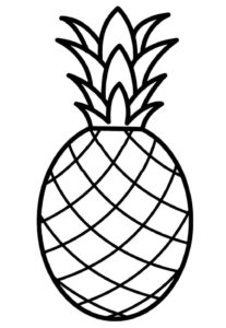 Desenho de Abacaxi Desenho Colorir Imprimir 15