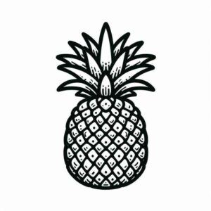 Desenho de Abacaxi Desenho Colorir Imprimir 18