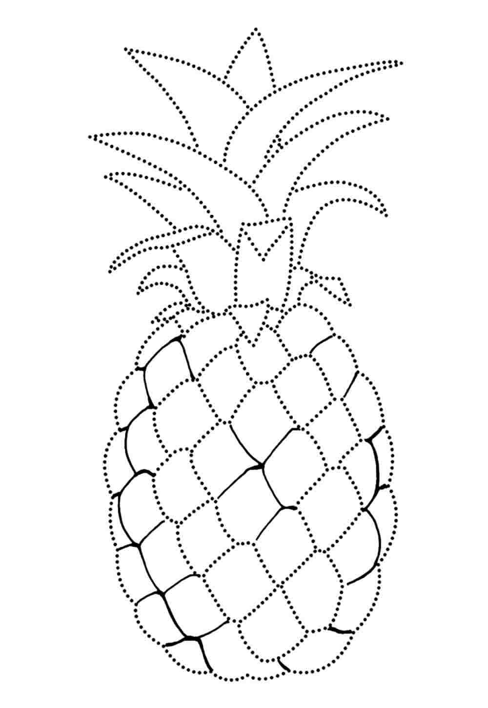 Desenho de Abacaxi Desenho Colorir Imprimir 25