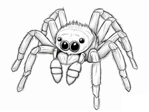 Desenho de Aranha Desenho Colorir Imprimir 01