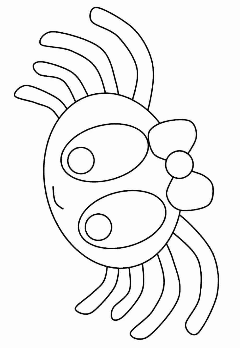 Desenho de Aranha Desenho Colorir Imprimir 12