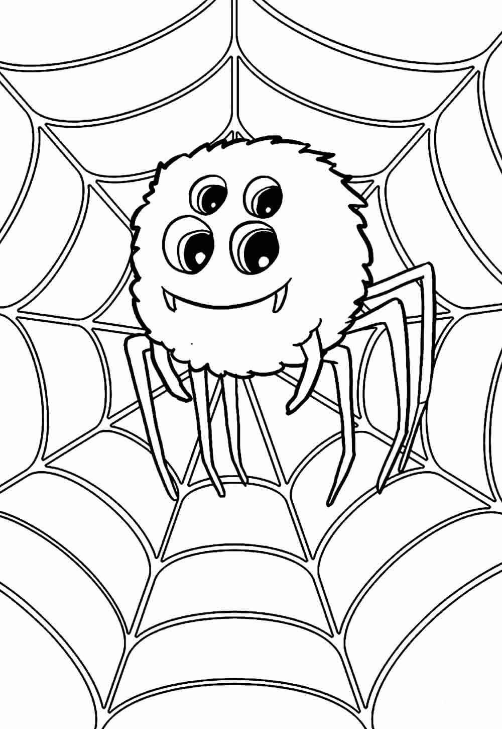 Desenho de Aranha Desenho Colorir Imprimir 23
