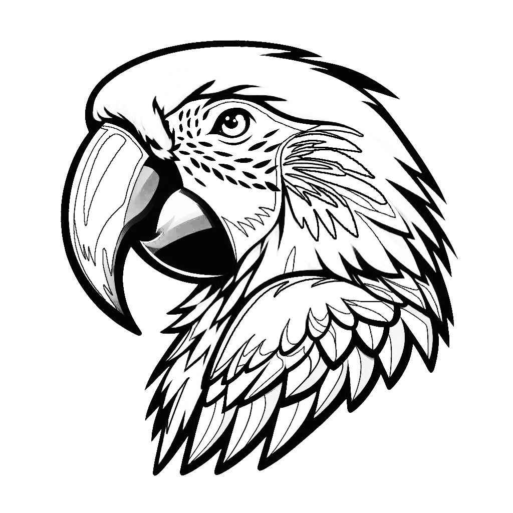 Desenho de Arara Desenho Colorir Imprimir 05