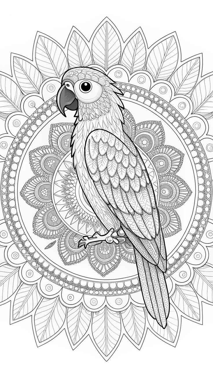 Desenho de Arara Desenho Colorir Imprimir 08