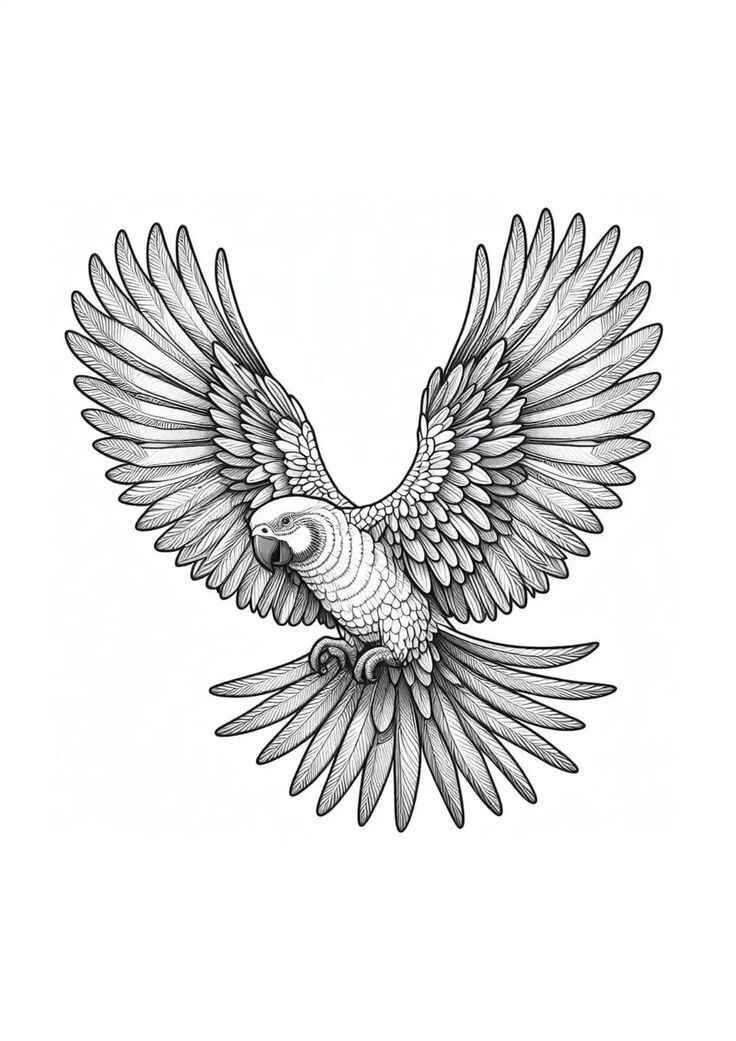 Desenho de Arara Desenho Colorir Imprimir 09