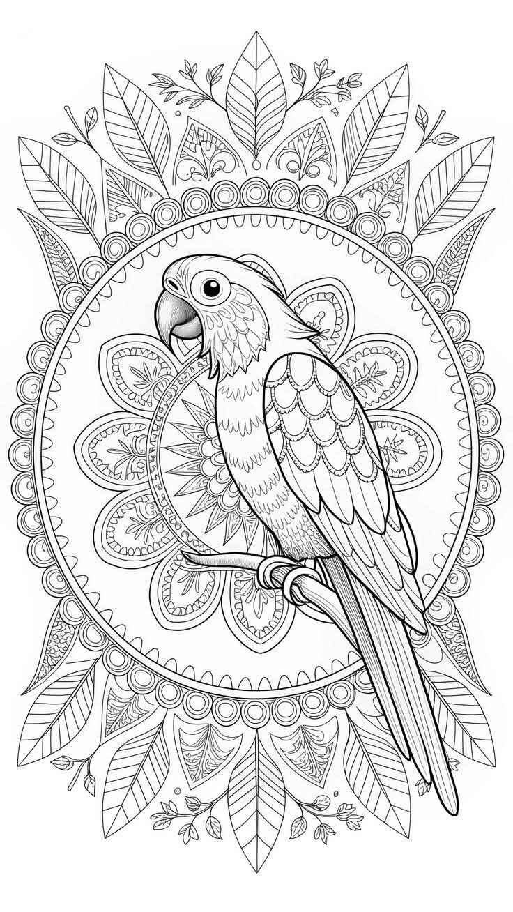 Desenho de Arara Desenho Colorir Imprimir 12