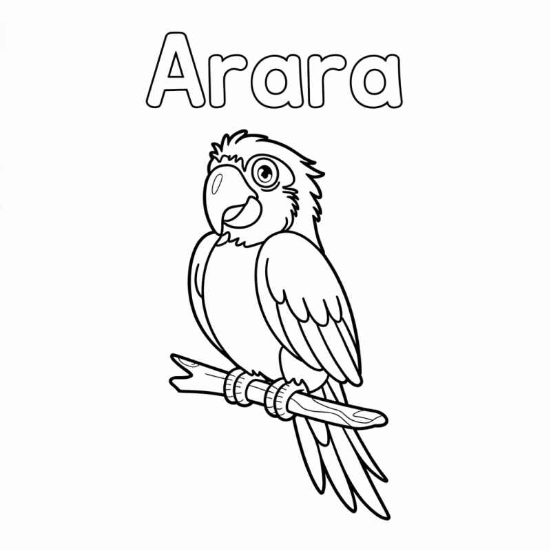 Desenho de Arara Desenho Colorir Imprimir 27