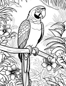 Desenho de Arara Desenho Colorir Imprimir 35