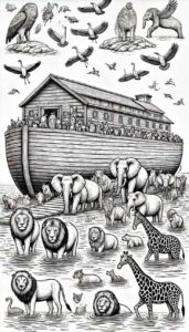 Desenho de Arca De Noe Desenho Colorir Imprimir 07