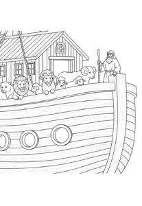 Desenho de Arca De Noe Desenho Colorir Imprimir 16